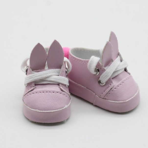 Fűzős cipő az A1 babához rózsaszín