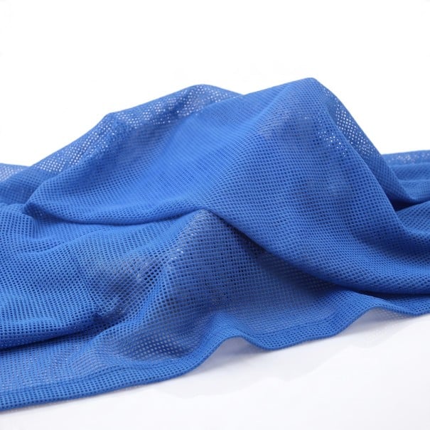 Gaas 100 x 155 cm Ademend gaasstof Stof met ruitvormige openingen Zacht en soepel Voor naaien en handwerk blauw