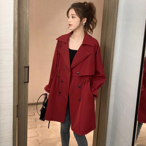 Gabardina de mujer P2349 burdeos S