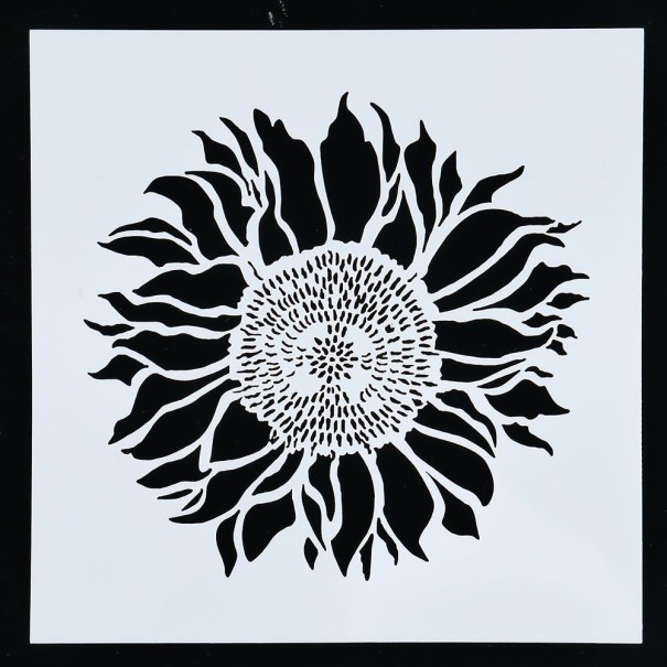 Gabarit pour décorer un tournesol 1