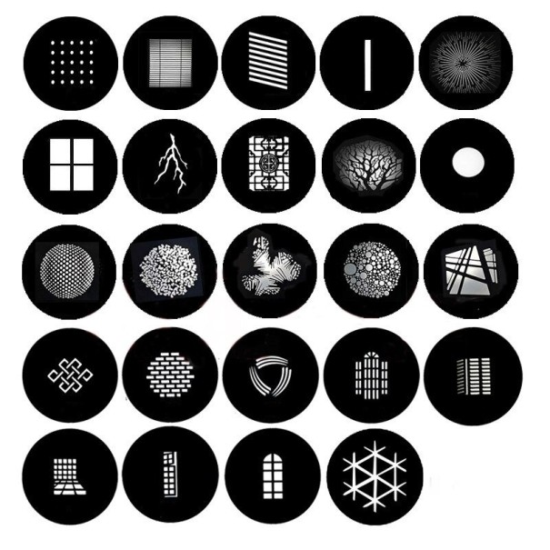 Gabarit pour filtre de lumière de studio 24 pcs