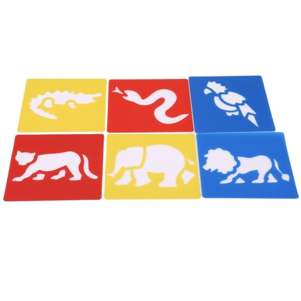 Gabarits de dessin pour enfants 6 pcs 3