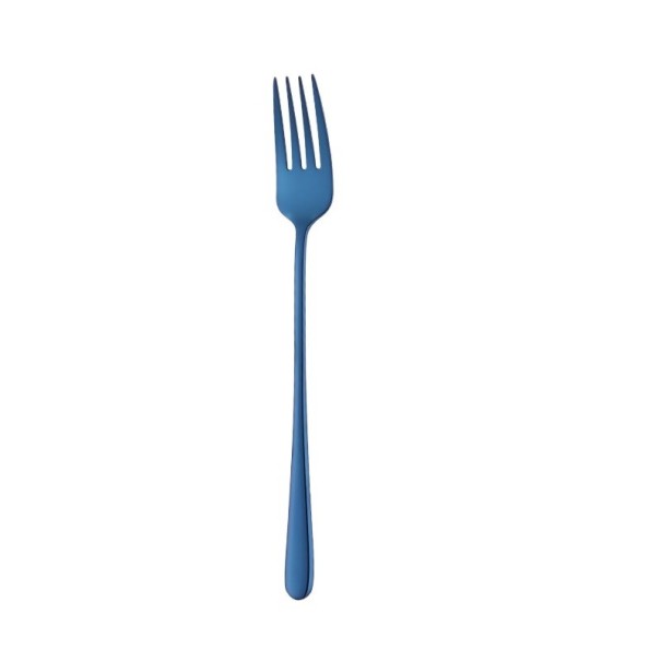 Gabel aus Edelstahl blau