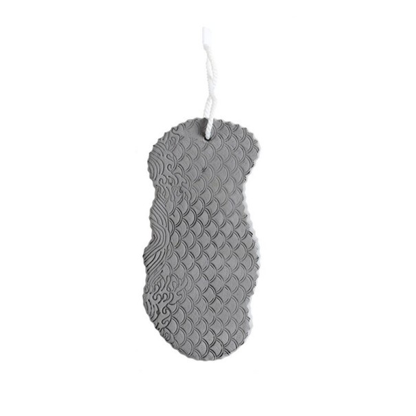 Gąbka pod prysznic 14 x 7 cm szary