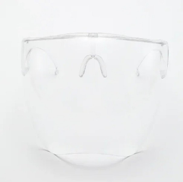 Gafas de ciclismo de cara completa con protección UV400, máscara deportiva, máscara antipolvo antirreflejos, pantalla protectora antivaho color transparente
