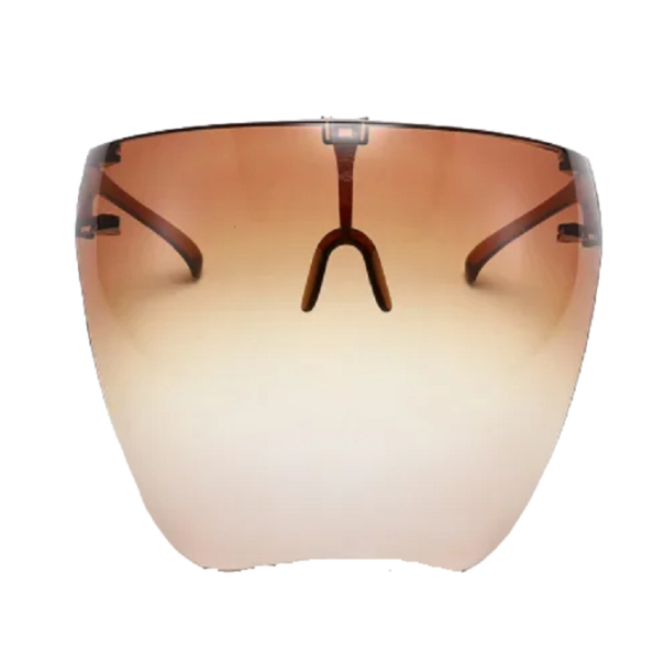 Gafas de ciclismo de cara completa con protección UV400, máscara deportiva, máscara antipolvo antirreflejos, pantalla protectora antivaho marrón oscuro