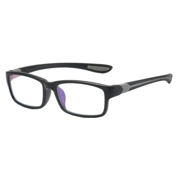 Gafas de lectura de plástico +2.50 con filtro de luz azul Material TR90 Construcción ligera Gafas duraderas Protección para los ojos Cómodas de llevar gris