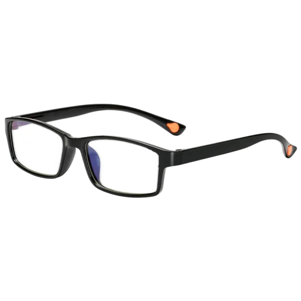 Gafas de lectura negras +1.50 con filtro de luz azul TR90, montura ligera y duradera, para ojos cansados, protección para los ojos mientras trabajas con la computadora. 1