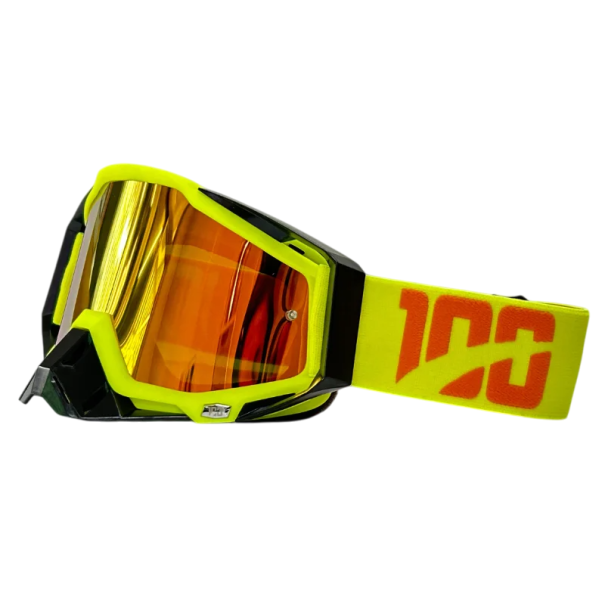 Gafas de seguridad para moto con cristal amarillo 19 x 11 cm Gafas de moto fabricadas en material TPU y PC Protección UV contra el sol y el viento 10
