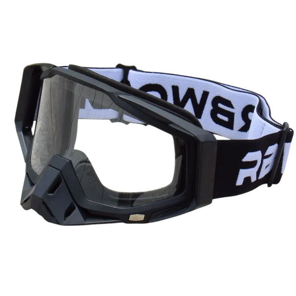 Gafas de seguridad para moto con cristal transparente 20 x 10,3 cm Gafas de moto universales Protección ocular contra viento, polvo, rayos UV Gafas 2