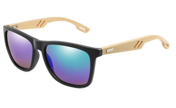 Gafas de sol de madera para hombre E2114 5