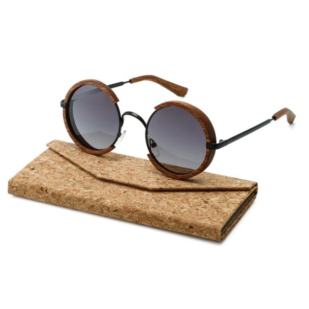 Gafas de sol de madera para hombre E2159 2