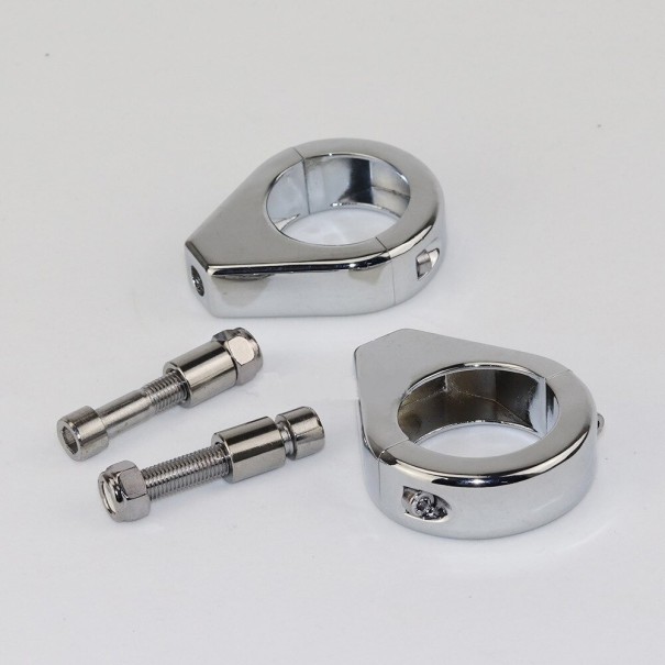 Gaffelklämmor för motorcykel blinkers 2 st. 3