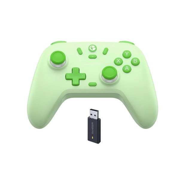 GameSir Nova Lite draadloze controller kleurrijk met Hall-effect joysticks en Turbo voor pc, Switch, Steam, Android en iOS met beschermhoes groen