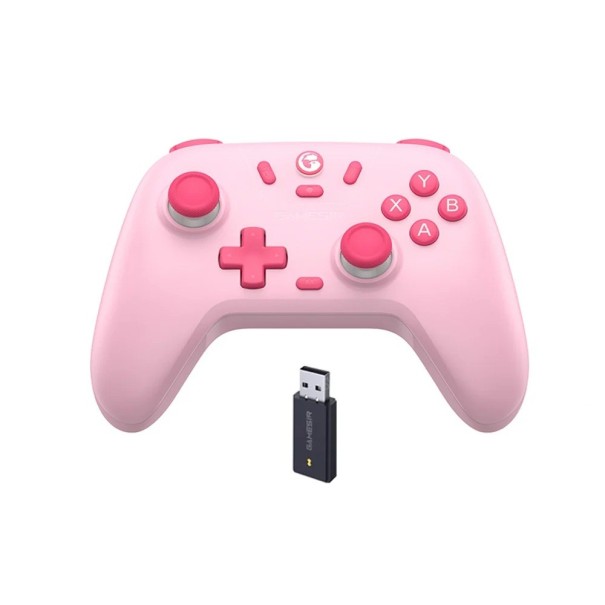 GameSir Nova Lite draadloze controller kleurrijk met Hall-effect joysticks en Turbo voor pc, Switch, Steam, Android en iOS met beschermhoes roze