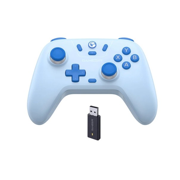 GameSir Nova Lite trådløs controller farverig med Hall-effekt-joysticks og Turbo til PC, Switch, Steam, Android og iOS med beskyttelsesetui blå