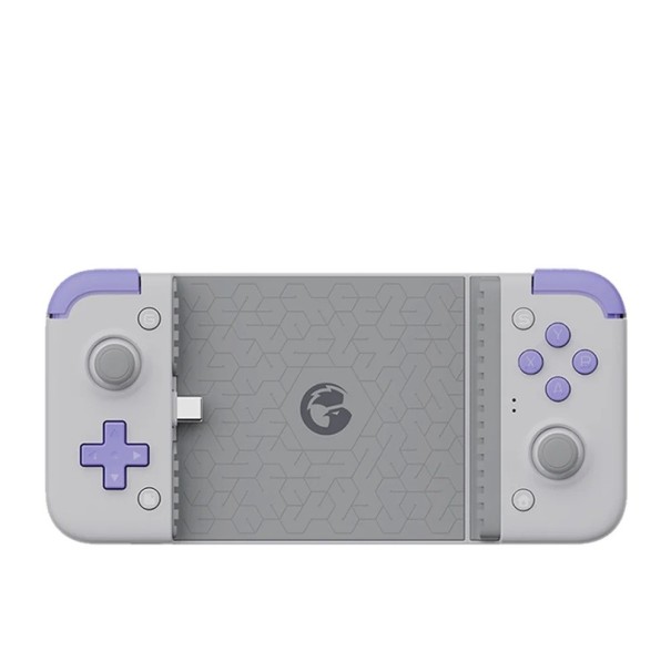 GameSir X25 vaaleanharmaa peliohjain Androidille ja iPhone 15:lle, jossa Type-C-liitin Hall-efekteillä varustettu Turbo-toiminto langattomaan 1