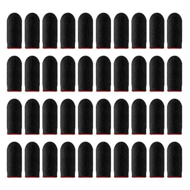Gaming finger sleeves 40 stk. rød