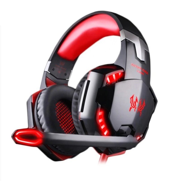 Gaming Headphones with Microphone red
