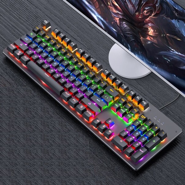 Gaming-Tastatur K413 mit Hintergrundbeleuchtung schwarz