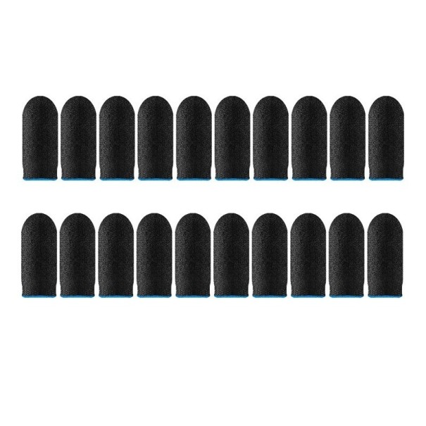 Gaming vingerhoezen 20 stuks blauw