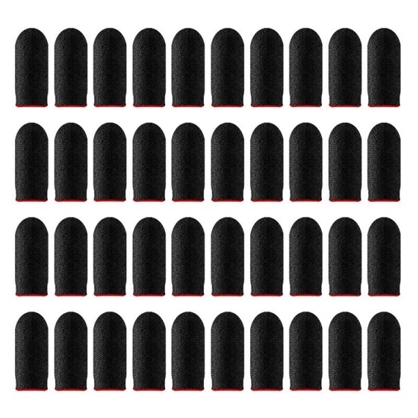 Gaming vingerhoezen 40 stuks rood