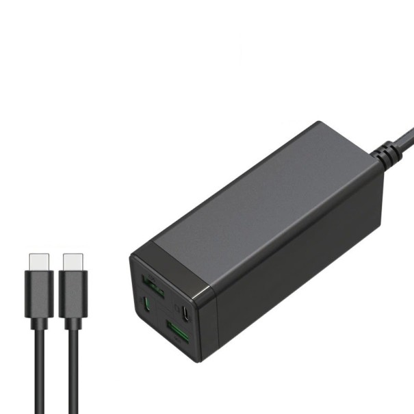 GaN-oplader 85W med USB-C-kabel 1