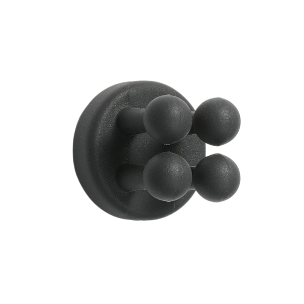 Gancho de silicona para baño, soporte adhesivo para cepillo de dientes y afeitado, organizador de pared para maquinilla de afeitar y esponja. negro