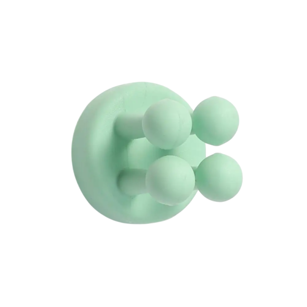 Gancho de silicona para baño, soporte adhesivo para cepillo de dientes y afeitado, organizador de pared para maquinilla de afeitar y esponja. verde