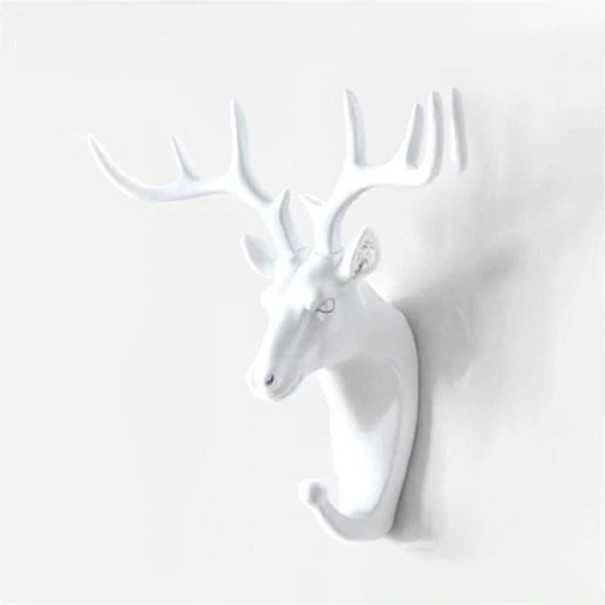 Gancho decorativo en forma de animal. blanco 2