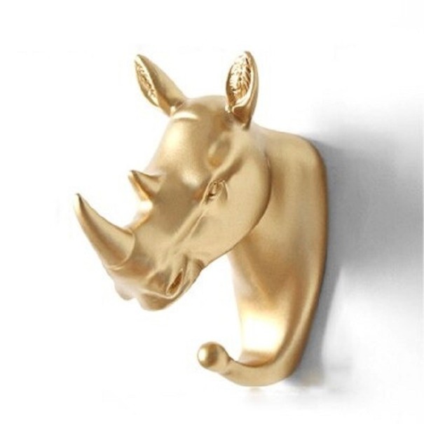 Gancho decorativo en forma de animal. dorado 6