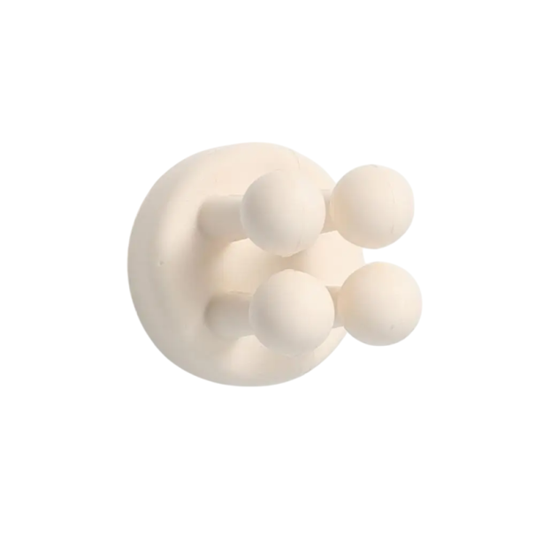 Gancio in silicone per il bagno Supporto per spazzolini e articoli da barba Gancio adesivo da parete Organizer per lamette, spugna bianco