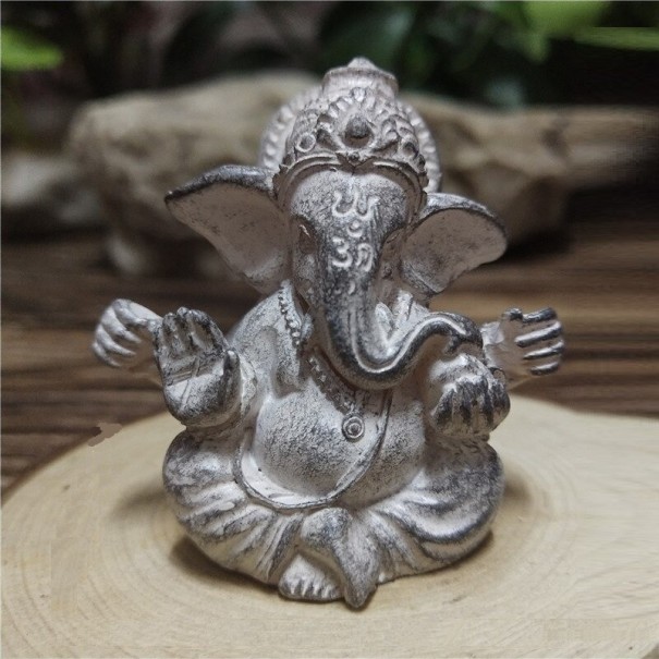 Ganesha-Figur 4,5 cm grau