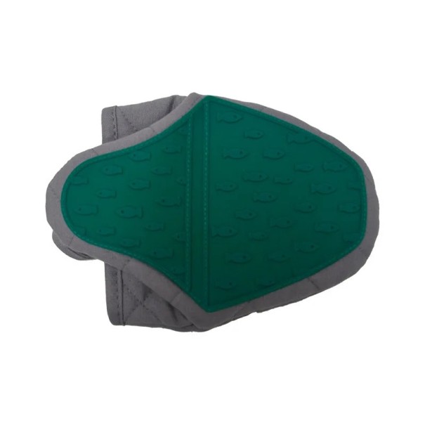 Gant de cuisine en silicone 14,5 x 13 cm Gant de protection résistant à la chaleur pour la cuisson, la pâtisserie, le grillage et la manipulation des ustensiles chauds vert