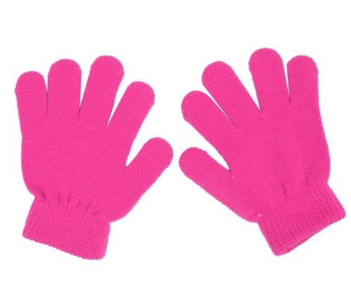 Gants à doigts pour enfants J3035 rose