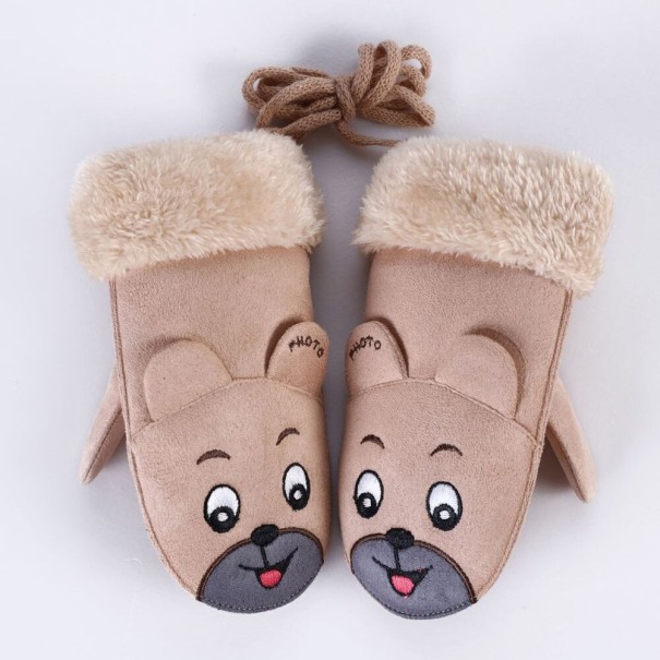 Gants d'hiver pour enfants F1 kaki