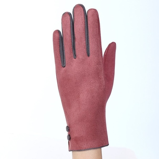 Gants d'hiver pour femmes A1 rose