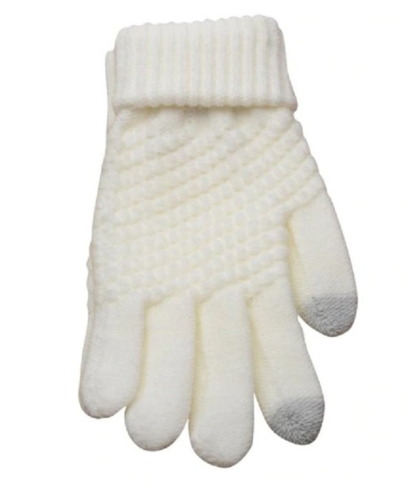 Gants d'hiver pour hommes J2686 blanc
