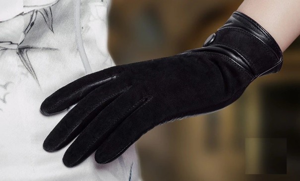 Gants de conduite pour femmes J1146 noir L