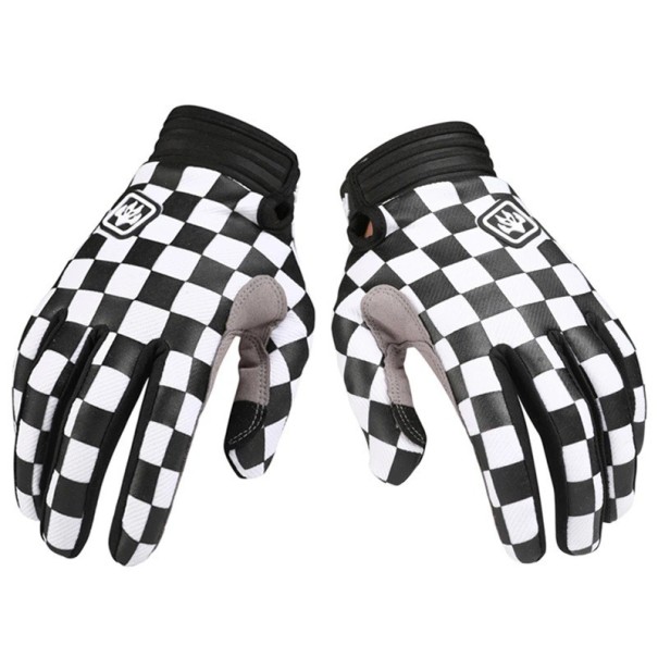 Gants de course de motocross Retro Rider pour BMX MTB ATV Tout Terrain Moto et VTT Gants de compétition de cyclisme Respirants blanc XXL
