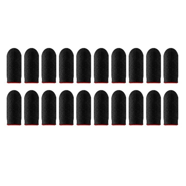 Gants de jeu pour les doigts 20 pcs rouge