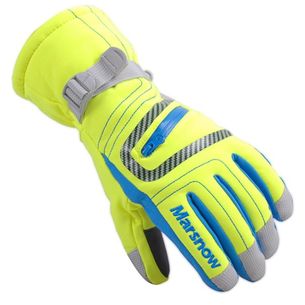 Gants de ski stylés jaune XL