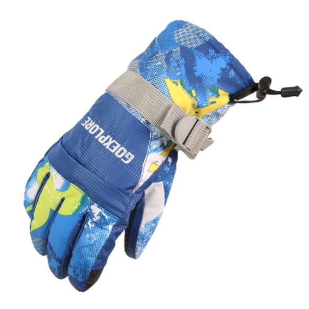 Gants de snowboard pour hommes J2182 bleu
