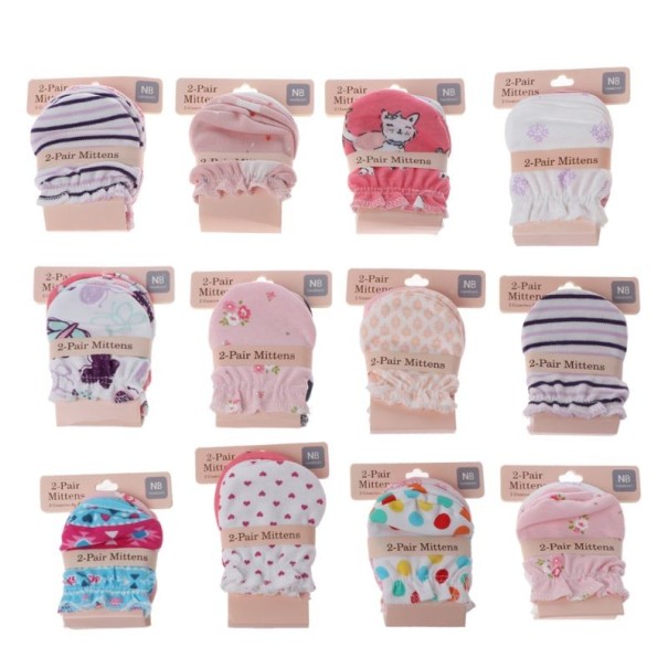 Gants pour bébés 2 paires rose