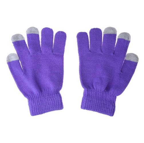 Gants pour écrans tactiles violet