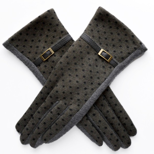 Gants pour femmes avec boucle J2832 gris