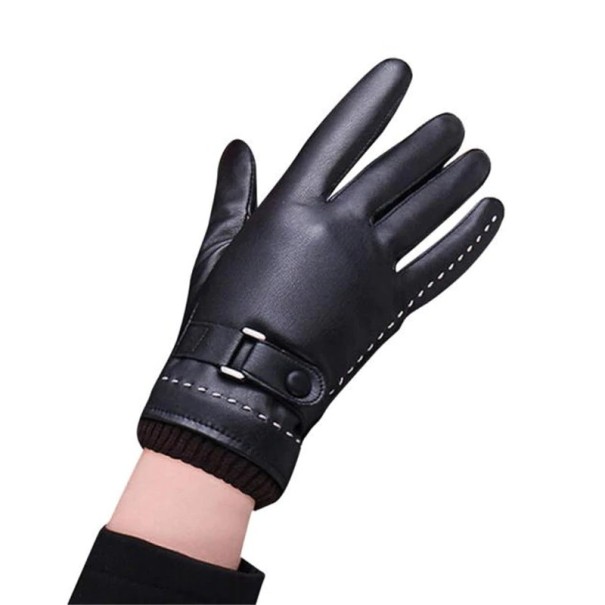 Gants pour femmes en simili cuir L