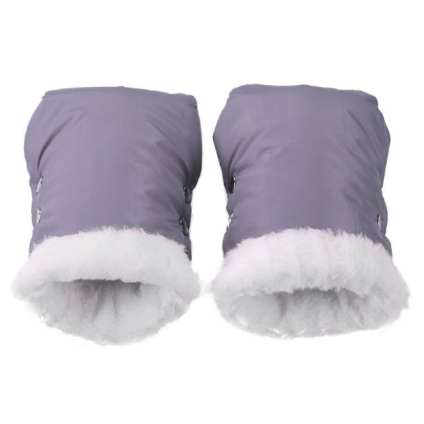 Gants pour poignées de poussette gris