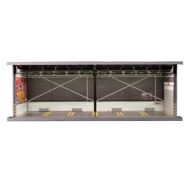 Garage di servizio industriale 1:64 Modello di parcheggio Diorama PVC scena espositiva ambiente realistico per modelli di auto da collezione 1