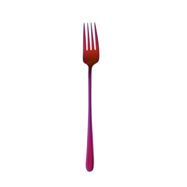 Garfo de Aço Inoxidável vermelho escuro